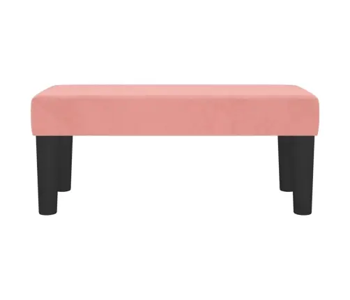 Suoliukas, Rožinės Spalvos, 70X30X30cm Aksomas