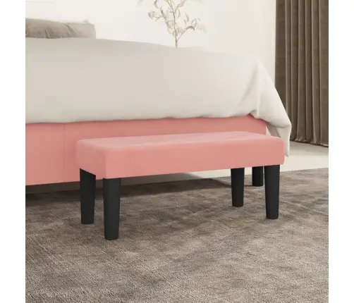 Suoliukas, Rožinės Spalvos, 70X30X30cm Aksomas