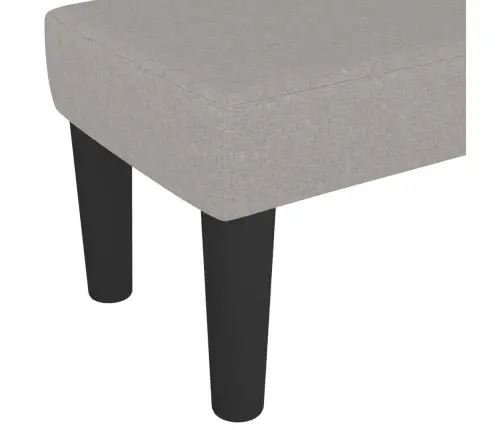 Sols, Gaiši Pelēks, 100X30X30 Cm, Audums Vidaxl