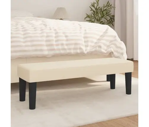 Sols, Krēmkrāsas, 100X30X30 Cm, Audums Vidaxl