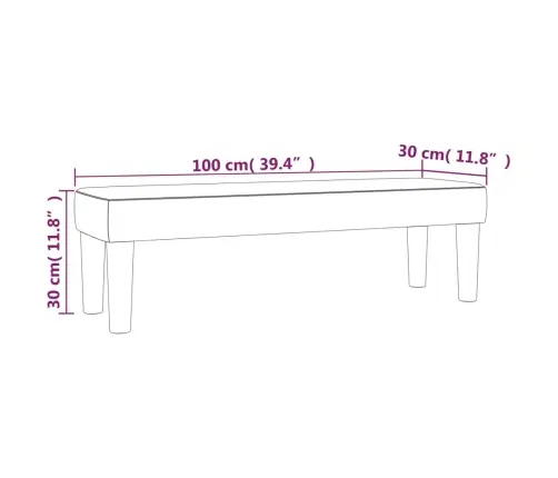 Sols, Zils, 100X30X30 Cm, Audums Vidaxl