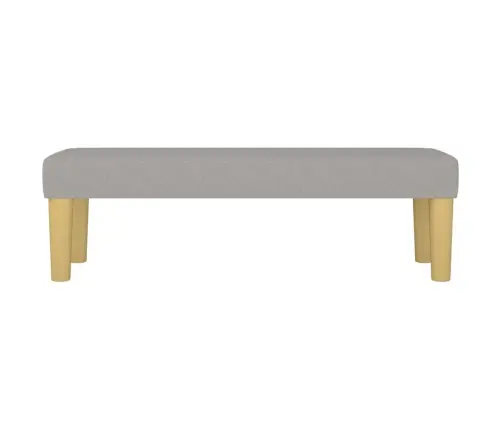 Sols, Gaiši Pelēks, 100X30X30 Cm, Audums Vidaxl