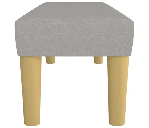 Sols, Gaiši Pelēks, 100X30X30 Cm, Audums Vidaxl