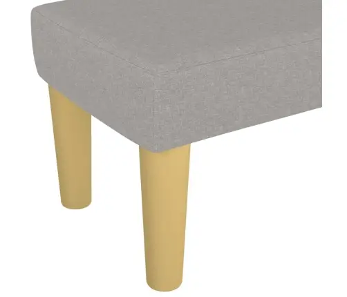 Sols, Gaiši Pelēks, 100X30X30 Cm, Audums Vidaxl