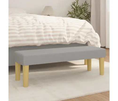 Sols, Gaiši Pelēks, 100X30X30 Cm, Audums Vidaxl