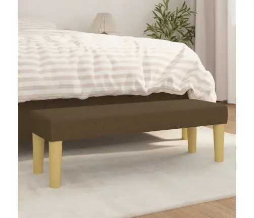 Sols, Tumši Brūns, 100X30X30 Cm, Audums Vidaxl