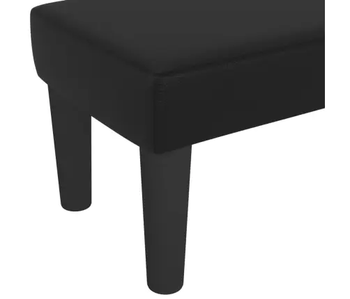 Sols, Melns, 100X30X30 Cm, Mākslīgā Āda Vidaxl