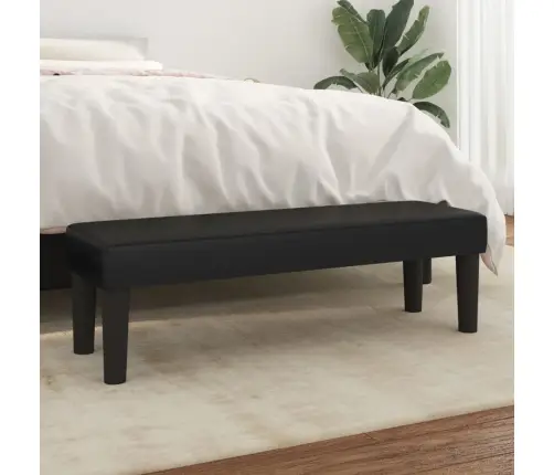 Sols, Melns, 100X30X30 Cm, Mākslīgā Āda Vidaxl