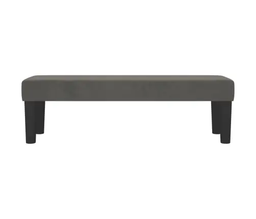 Sols, Tumši Pelēks, 100X30X30 Cm, Samts Vidaxl