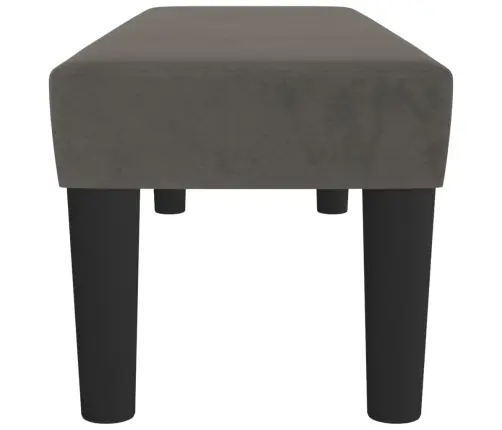 Sols, Tumši Pelēks, 100X30X30 Cm, Samts Vidaxl