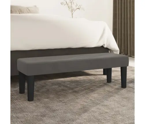 Sols, Tumši Pelēks, 100X30X30 Cm, Samts Vidaxl