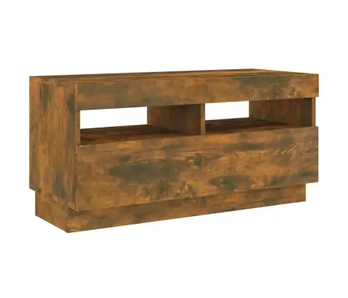 2-Daļīgs Tv Skapīšu Komplekts, Led, Ozolkoka, Inženierijas Koks Vidaxl