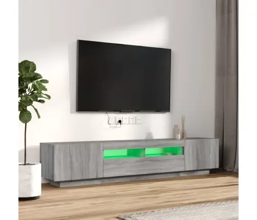 2-Osaline Telerikapikomplekt, Led, Hall Sonoma Tamm, Tehispuit