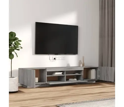 2-Osaline Telerikapikomplekt, Led, Hall Sonoma Tamm, Tehispuit