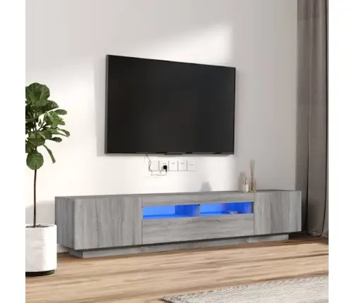 2-Osaline Telerikapikomplekt, Led, Hall Sonoma Tamm, Tehispuit