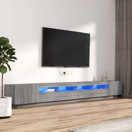 3-Osaline Telerikapikomplekt, Led, Hall Sonoma Tamm, Tehispuit