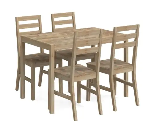 5-Osaline Söögimööbli Komplekt, Akaatsiapuit