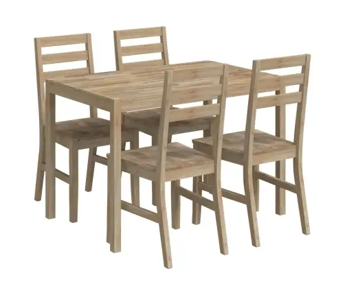 5-Osaline Söögimööbli Komplekt, Akaatsiapuit