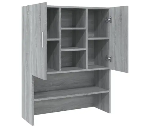 Veļasmašīnas Skapītis, Pelēka Ozolkoka Krāsa, Inženierijas Koks Vidaxl