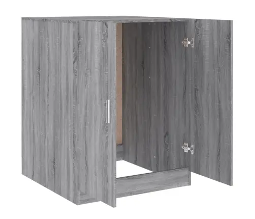 Veļasmašīnas Skapītis, Pelēka Ozolkoka Krāsa, Inženierijas Koks Vidaxl