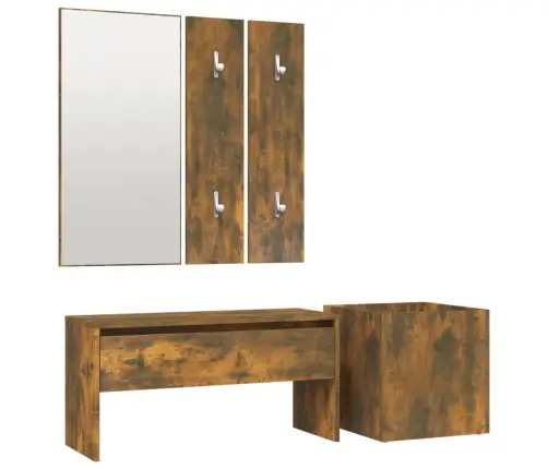 Gaiteņa Mēbeļu Komplekts, Ozolkoka Krāsa, Inženierijas Koks Vidaxl