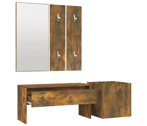 Gaiteņa Mēbeļu Komplekts, Ozolkoka Krāsa, Inženierijas Koks Vidaxl