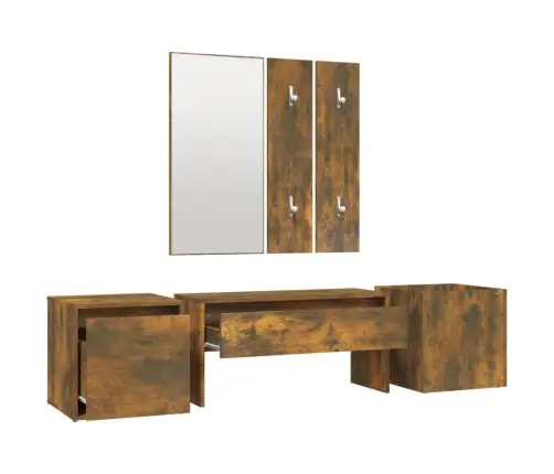 Gaiteņa Mēbeļu Komplekts, Ozolkoka Krāsa, Inženierijas Koks Vidaxl