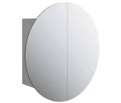 Vonios Kambario Spintelė Su Veidrodžiu/Led, Pilka, 47X47X17,5Cm