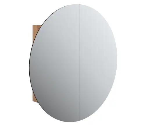 Vannasistabas Skapītis, Spogulis Ar Led, Koka, 54X54X17,5 Cm Vidaxl