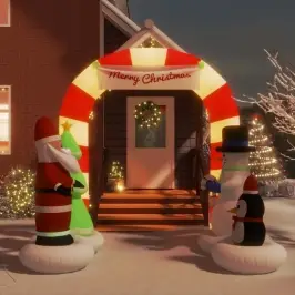 Piepūšama Ziemassvētku Arka, Led, 260 Cm Vidaxl Piepūšama Ziemassvētku Arka, Led, 260 Cm Vidaxl