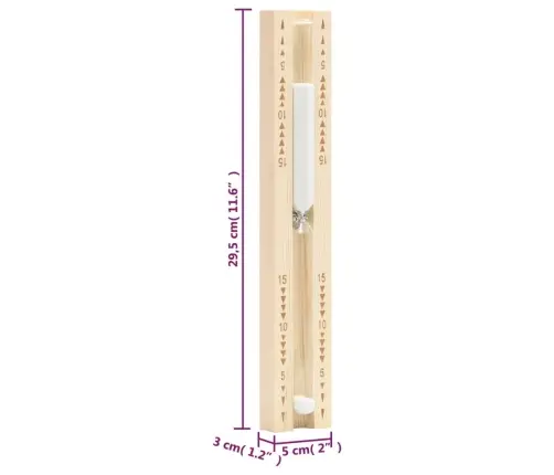 Kaks Ühes Sauna Termo-Hügromeeter Ja Liivakell, Männipuit