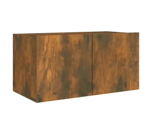 4-Osaline Telerikappide Komplekt, Suitsutatud Tamm, Tehispuit