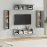 6-Daļīgs Tv Skapīšu Komplekts, Pelēka Ozola, Inženierijas Koks Vidaxl 6-Daļīgs Tv Skapīšu Komplekts, Pelēka Ozola, Inženierijas Koks Vidaxl