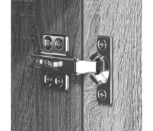 10-Osaline Telerikappide Komplekt, Hall Sonoma Tamm, Tehispuit