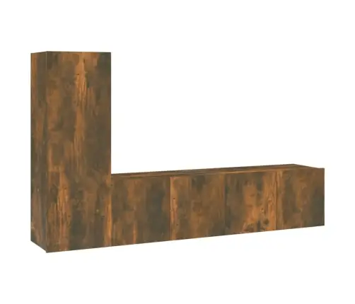 3-Osaline Telerikappide Komplekt, Suitsutatud Tamm, Tehispuit