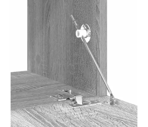 Tv Spintelių Komplektas, 10 Dalių, Pilkas Ąžuolo, Mediena