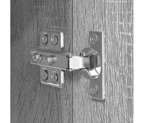 Tv Spintelių Komplektas, 10 Dalių, Pilkas Ąžuolo, Mediena