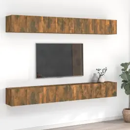 Tv Spintelės, 8Vnt., Dūminio Ąžuolo, 60X30X30cm Mediena