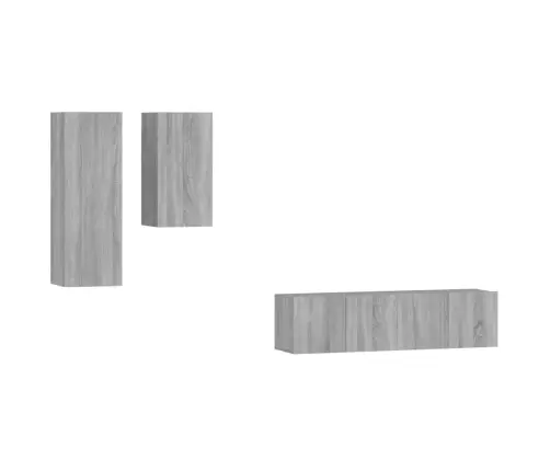 4-Osaline Telerikappide Komplekt, Hall Sonoma, Tehispuit