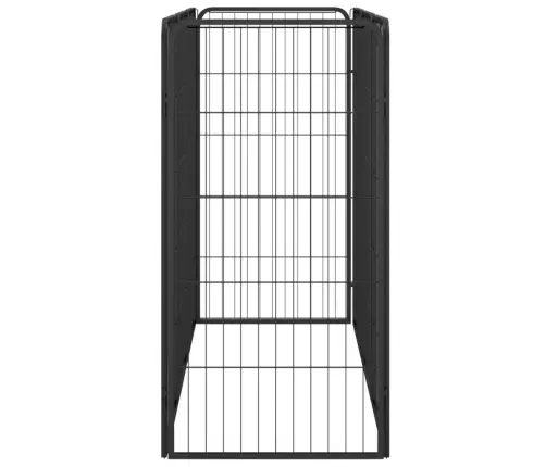 Šunų Aptvaras, 8 Segmentai, Juodas, 50X100cm Plienas