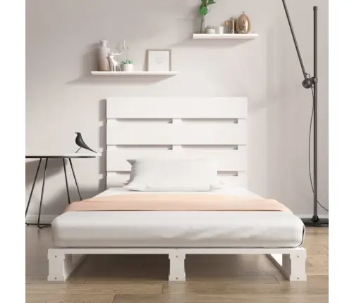 Voodiraam Ilma Madratsita, Valge, 90 X 200 cm Männipuit