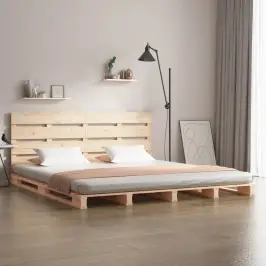 Lovos Rėmas Be Čiužinio, 160X200cm Pušies Medienos Masyvas
