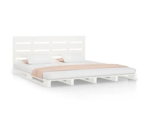 Lovos Rėmas Be Čiužinio, Baltas, 160X200cm Pušies Masyvas