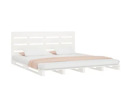 Lovos Rėmas Be Čiužinio, Baltas, 160X200cm Pušies Masyvas