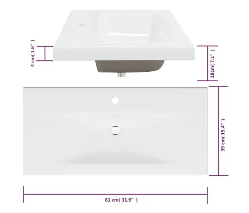 Skapītis Ar Iebūvētu Izlietni, Ozola Krāsa, Inženierijas Koks Vidaxl