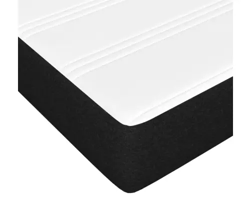 Kabatu Atsperu Matracis, Melns, 90X200X20 Cm, Audums Vidaxl