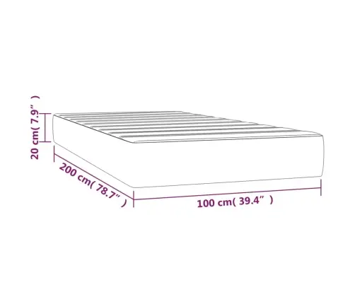 Vedrumadrats, Roosa, 100X200X20 cm Samet