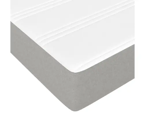 Spyruoklinis Čiužinys, Šviesiai Pilkas, 120X200X20cm Audinys