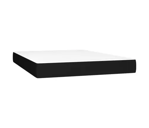 Kabatu Atsperu Matracis, Melns, 140X190X20 Cm, Audums Vidaxl