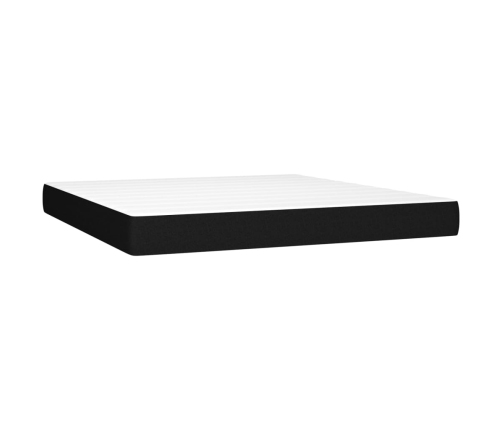 Kabatu Atsperu Matracis, Melns, 160X200X20 Cm, Audums Vidaxl